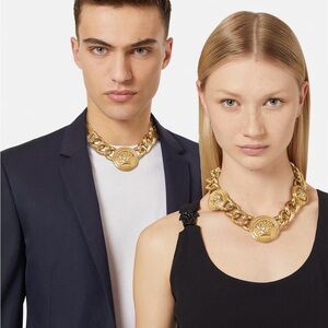 Versace Gold Medusa Chain Necklace